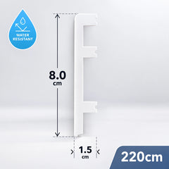 PVC skirting board Diagram