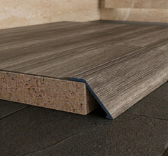 A47 41mm aluminium wood effect self adhesive door threshold ramp profile UK Wooden Antique Oak Finish