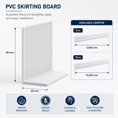 Flexible PVC Skirting Board self-adhesive wall base molding for floor edging and corner protection Diagram