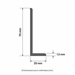 Flexible PVC trim strip wall floor edge finishing diagram