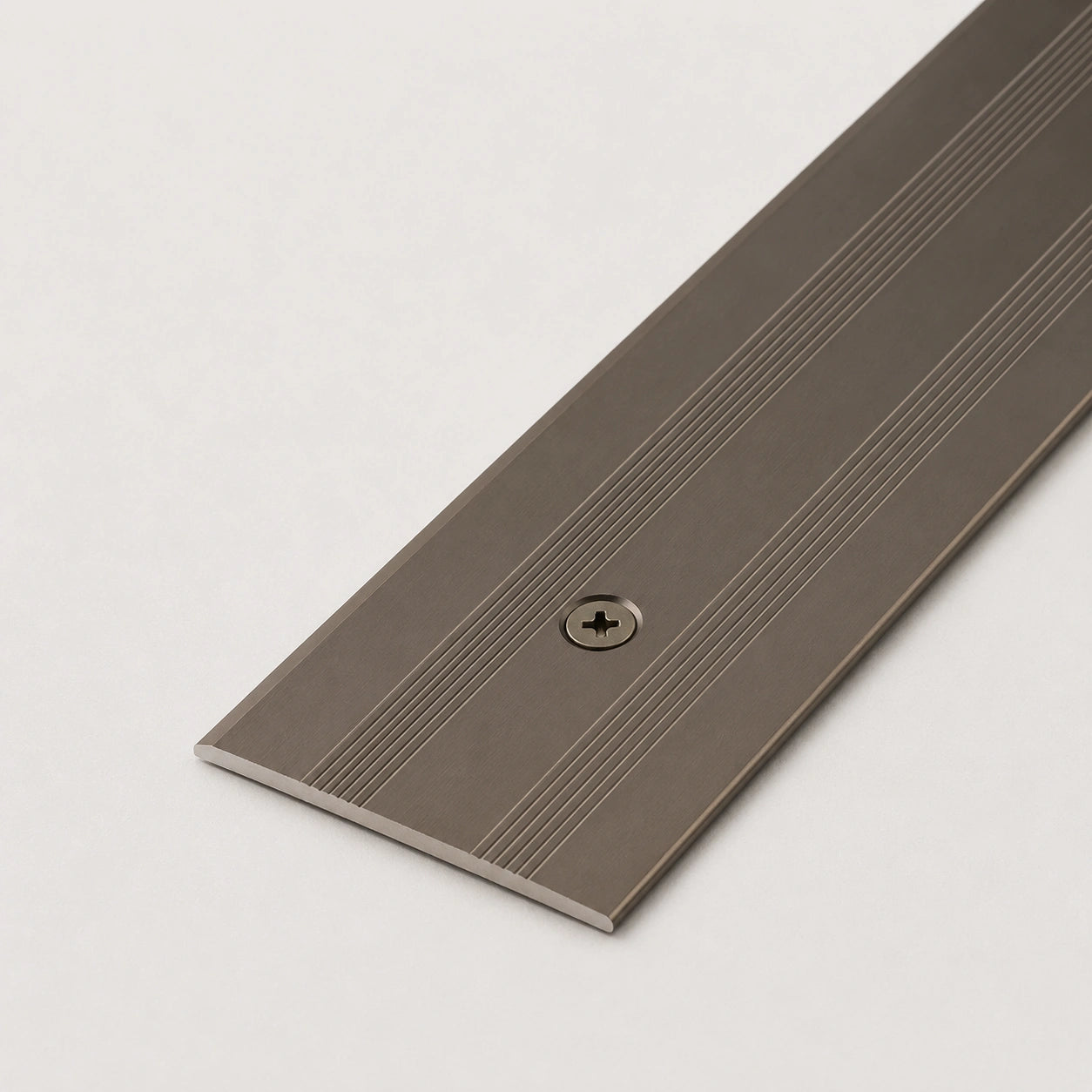 Aluminium Flat Screw Fix Door Threshold Strip in champagne color