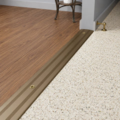 Aluminium Flat Screw Fix Door Threshold Strip real use image