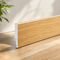 80mm polystyrene skirting board Bavarian wood finish wall floor edge trim UK