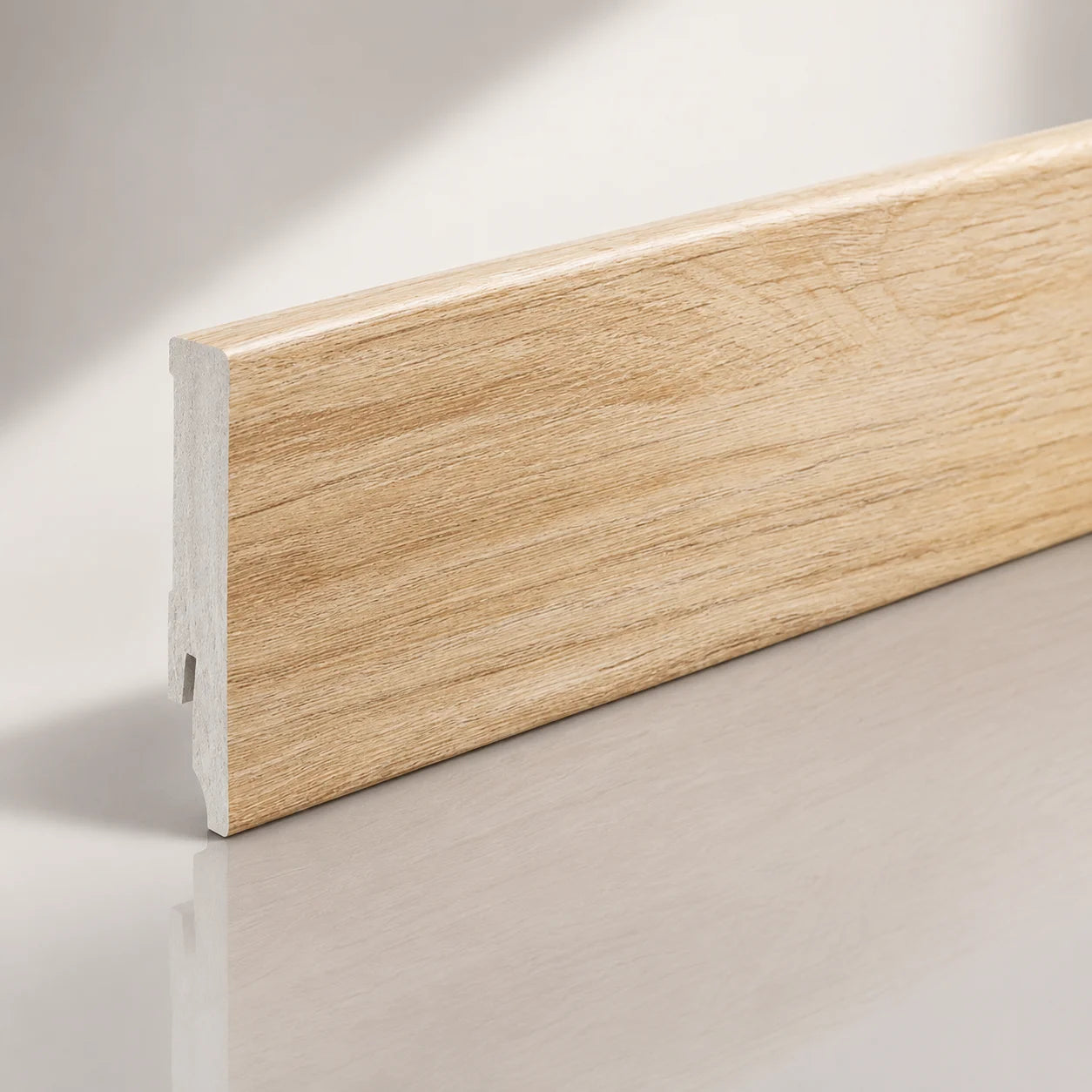 80mm polystyrene skirting board Neidin wood finish wall floor edge trim UK