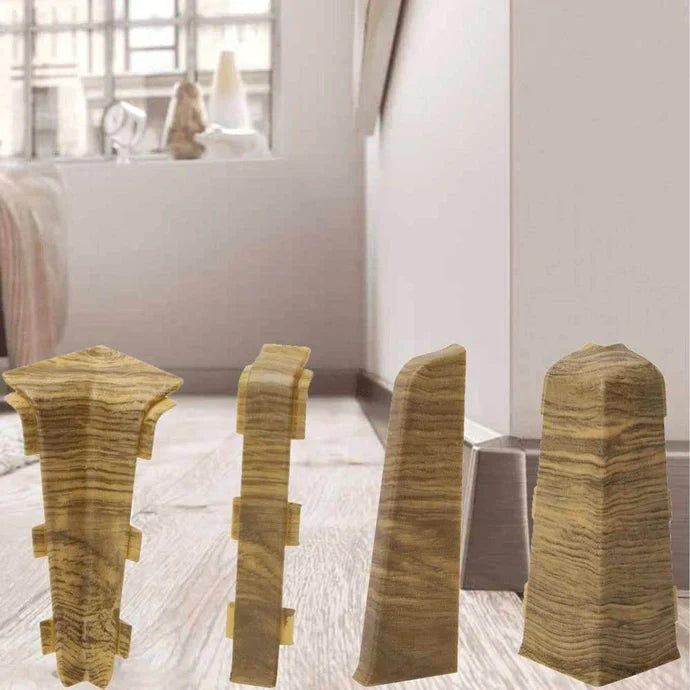 PVC Skirting Board Lima 72mm With Cable Management System