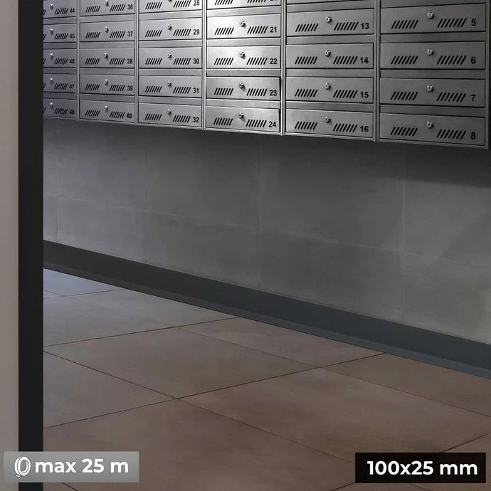 Premium Flexible PVC Skirting Board 100x25mm 810-L100