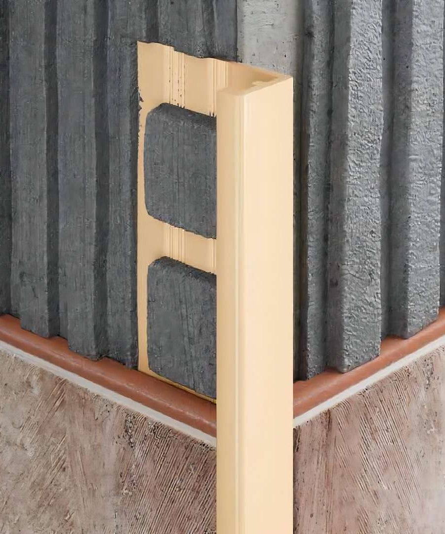PVC Straight Edge L shaped Tile Trim 8,10,12.5mm Depth Stair Nosing etc